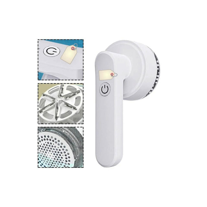 Safe and effective rechargeable fabric lint remover with USB fast charging port