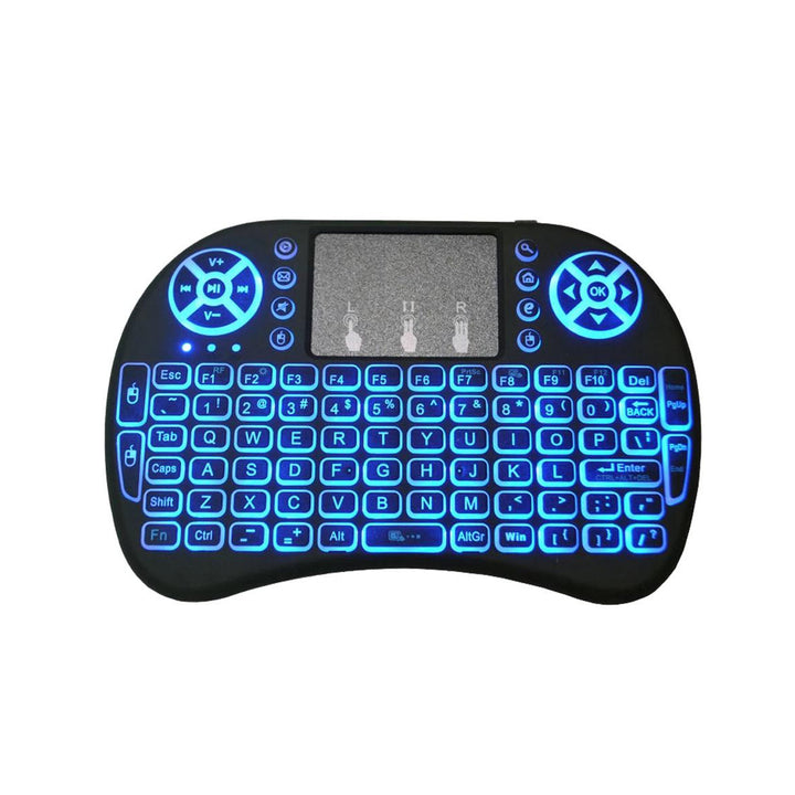 Mini Backlit Wireless Keyboard with Touchpad & Built in Lithium Battery (2.4G)