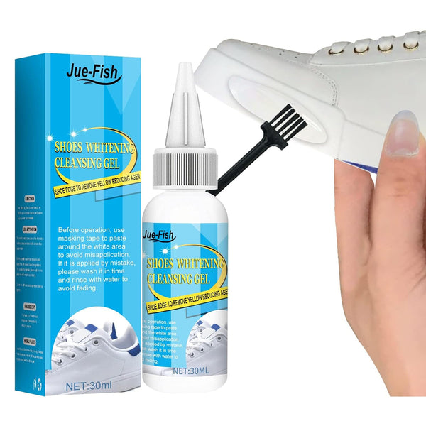 Shoe Cleaning and Polishing Kit (Cleaning Gel 30ml + Brush)