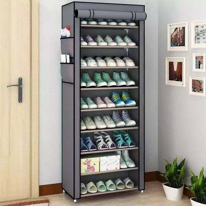 Multi-Functional 9 Tier Shoe Organizer and Shoe Rack