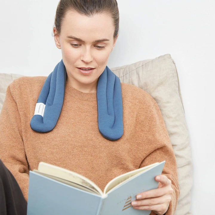 Heated Neck Wrap provides gentle pressure and calming warmth