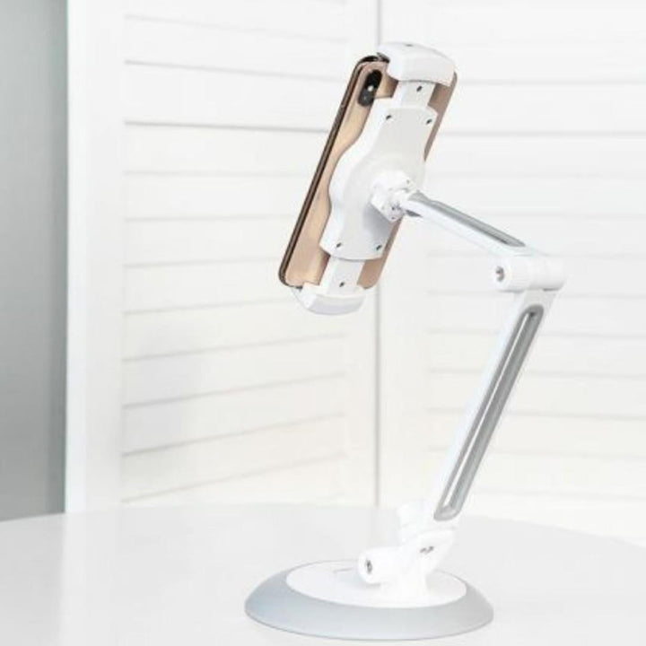 Tidery UNIVERSAL ADJUSTABLE DESKTOP STAND - WHITE COLOR