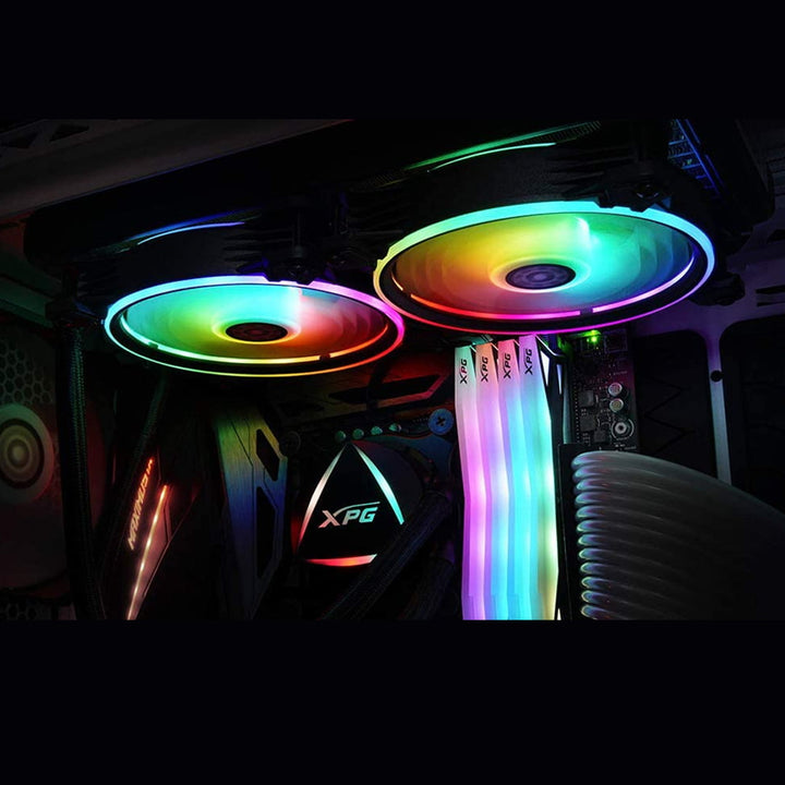 XPG EPS LEVANTE 240 Addressable RGB CPU Liquid Cooler, 240mm Radiator, Dual 120mm ARGB Lighting Fans