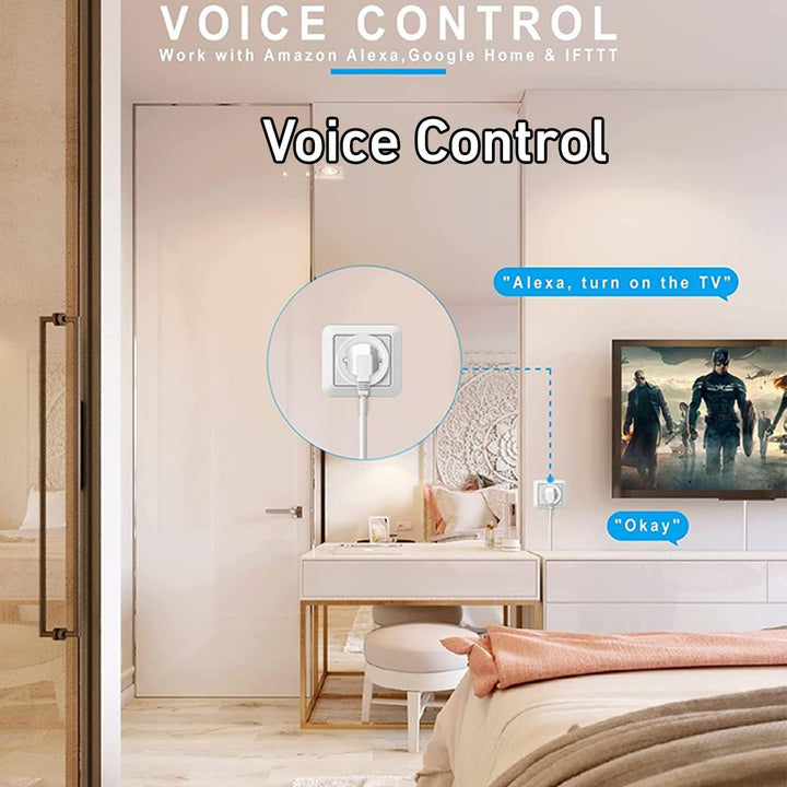 Porodo Smart Plug to Control All Home Appliances Through Phone With Voice Control