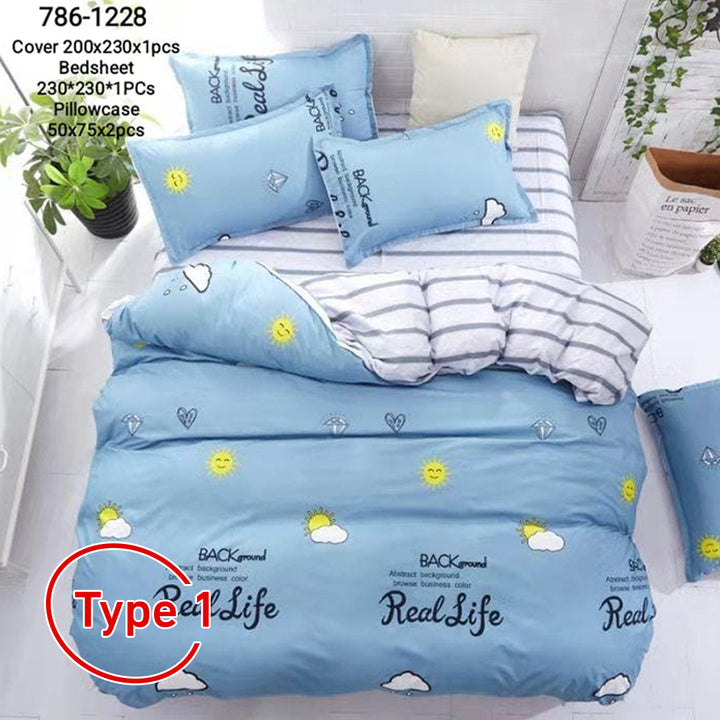 Bedding Set with 4 * 1 Comforter Modern and Elegant Design