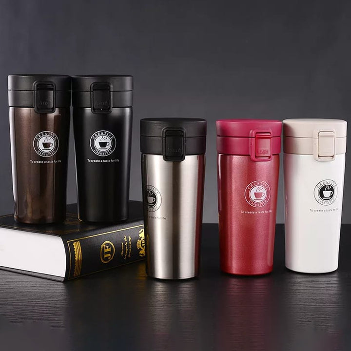 380 mL Insulated Travel Coffee Mug Cup Thermal Stainless Steel Vacuum Thermos