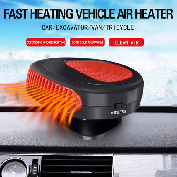 Car heater with cooling fan 2 in 1 150W and defogger, easy to install