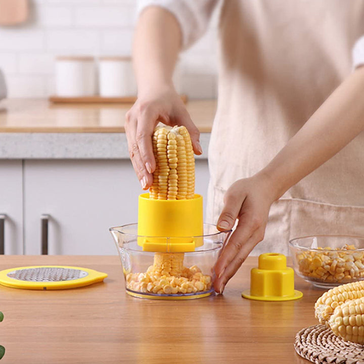 2 In 1 Multi Function Corn Stripper, Peeler, Slicer And Corn Spiralizer