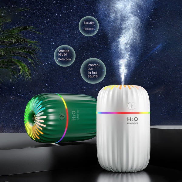 300ml Portable Diffuser Air Humidifier with USB and Colorful Night Light  