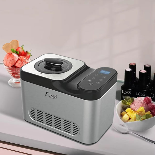 Sumo SM-9091 Ice Cream Maker 1.5L Capacity with Digital Control for Delicious and Refreshing Ice Cream Without Waiting