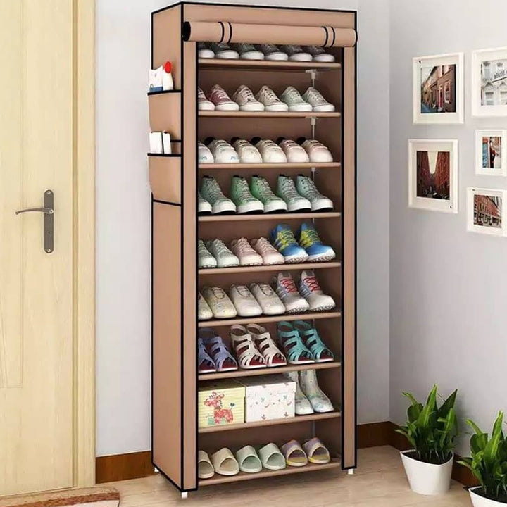 Multi-Functional 9 Tier Shoe Organizer and Shoe Rack