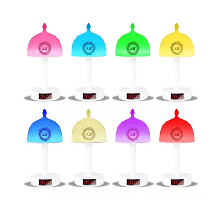 Quran Speaker Lamp Bluetooth Mp3 Player with color changing LED Touch Lamp & Azan Clock  