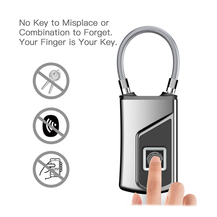 Smart Waterproof Fingerprint Lock fingerprint memory capacity up to 10 sets