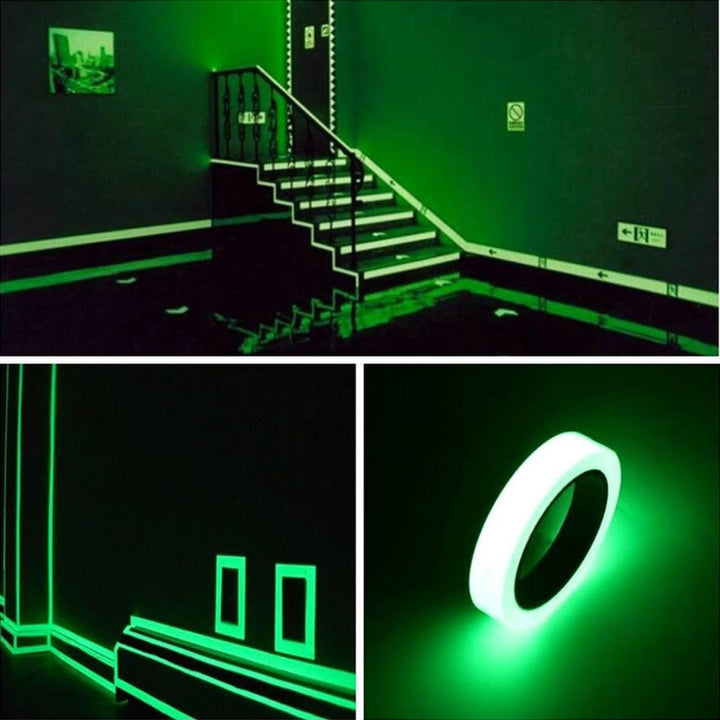 5M X 24Mm Luminous Radium Tape Sticker Removable Waterproof Glow In The Dark Tape