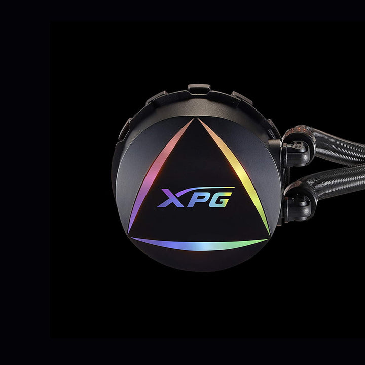 XPG EPS LEVANTE 240 Addressable RGB CPU Liquid Cooler, 240mm Radiator, Dual 120mm ARGB Lighting Fans