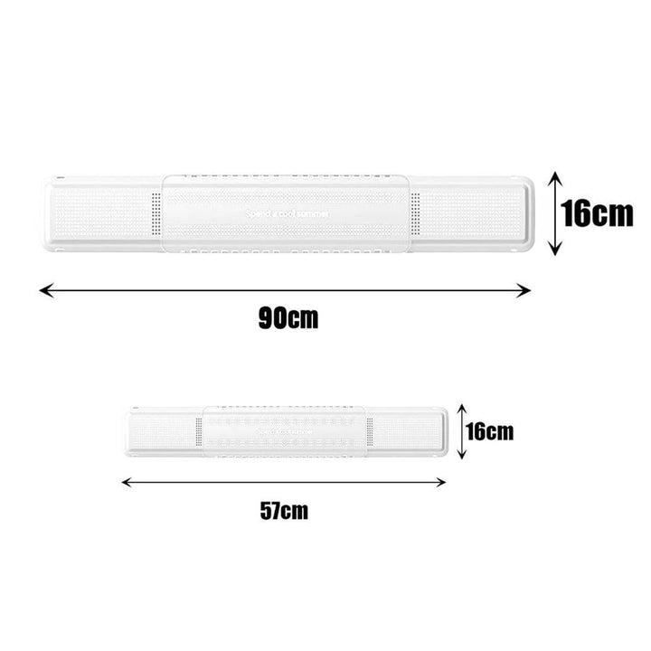 Extendable and Adjustable Air Conditioner Deflector