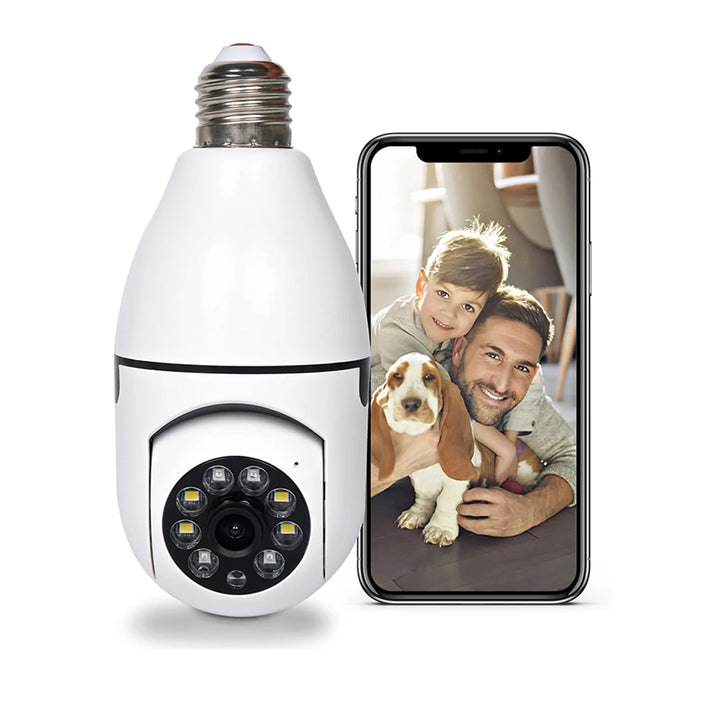 E27 bulb base 5G Wireless Panoramic WiFi Camera HD 1080P With Night Vision and Motion Sensor