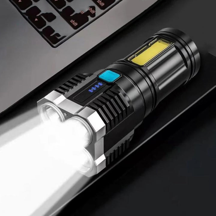 Super Bright Glare Flashlight Strong Light USB Long-range Light Flashlight Portable Torch