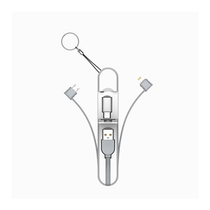 LDNIO LC130 3 in 1 Cable Storage Box With Type-C Connector 3.8A Anti Bending