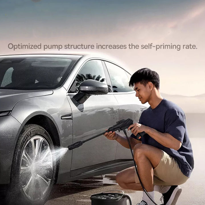 Baseus F0 Exclusive Car Pressure Washer / Portable Design - Real Powerful - Fast Self-Priming 