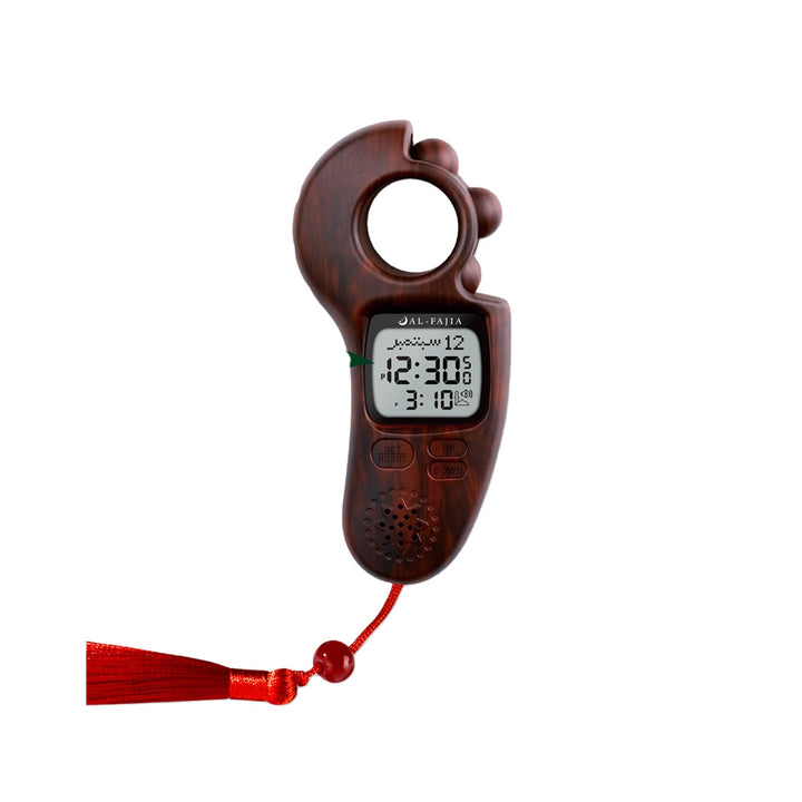 Portable Digital Tasbih Counter with Alarm Clock and Automatic Azan Alarm for Prayer Time 