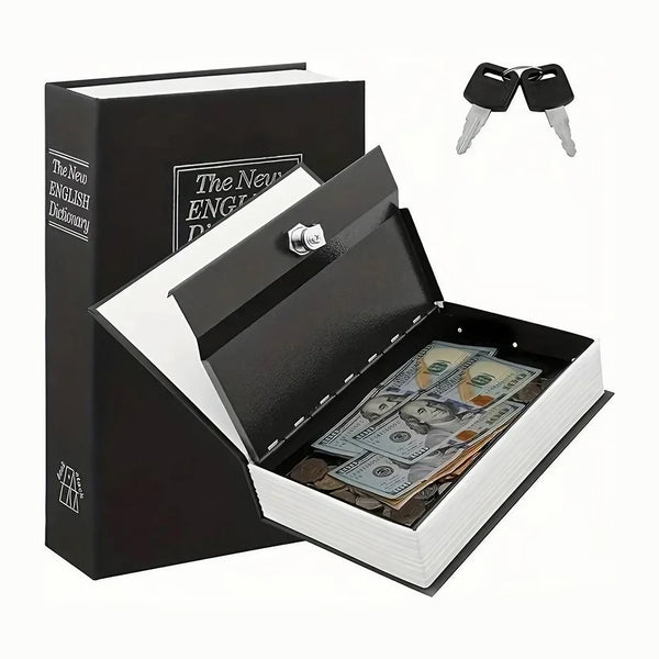 Metal Book Safe With Safety Lock To Safely Store Your Items