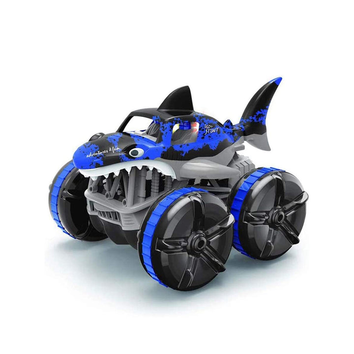 Four Wheel Drive RC Shark Car 360 Degree Rotation With 2.4GHz Remote Control