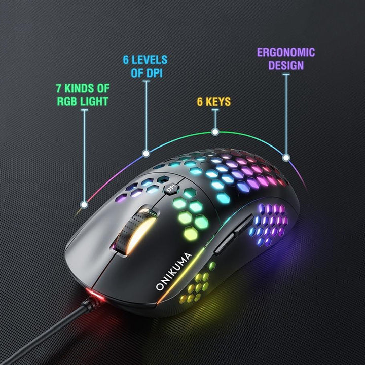 ONIKUMA CW903 Wired Gaming Mouse