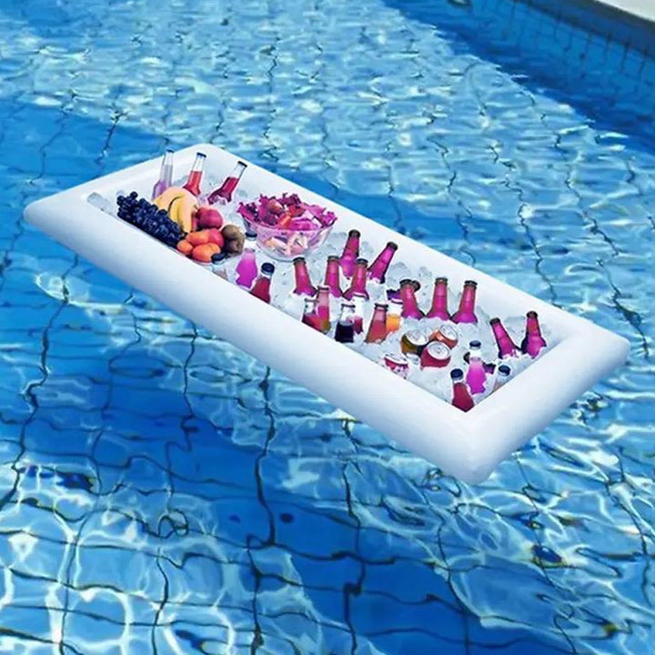 Swimming Pool Float drinks Table Drinking Cooler Table Bar Tray Beach Inflatable Air Mattress