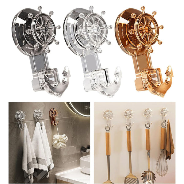 Strong Durable and Waterproof Multifunctional Rotating Adhesive Clothes Hanger