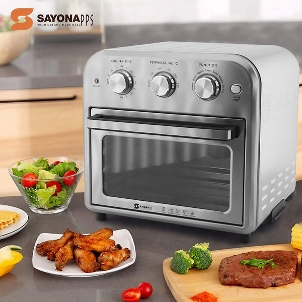 Sayona SAF-4351 Electric Oven and Air Fryer 2x1 1500W 10L