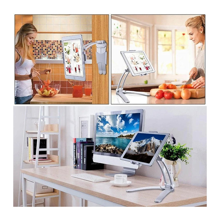 Kitchen Universal Tablet Holder Wall Mount Stand