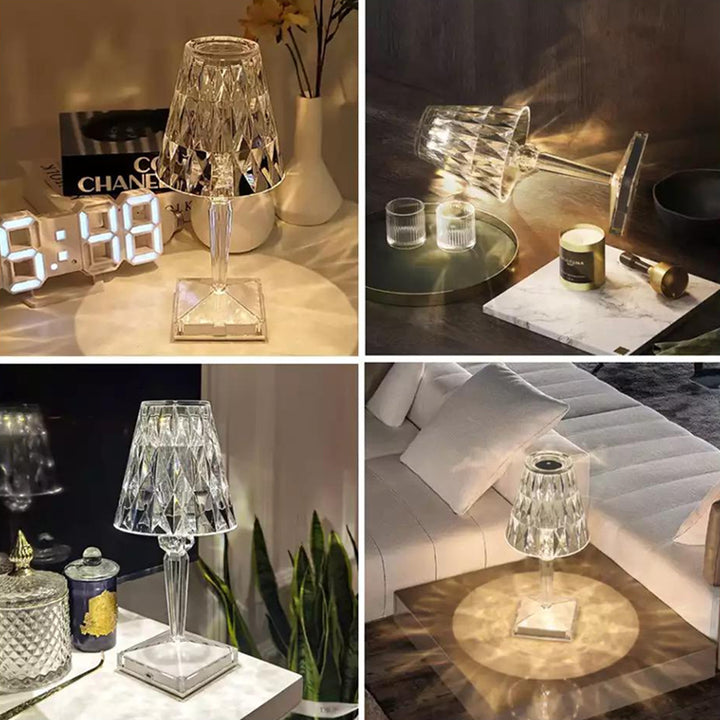 USB Crystal Projector Atmosphere Led Table Lamp