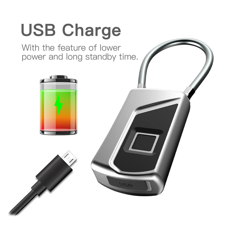 Smart Waterproof Fingerprint Lock fingerprint memory capacity up to 10 sets