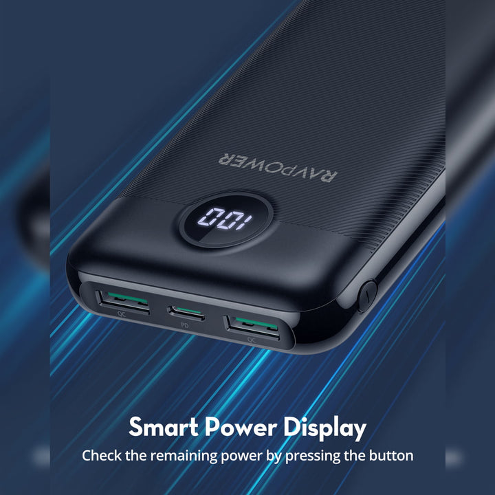 Ravpower Rp-Pb1205 Pd Pioneer 20000Mah 20W 3-Port Power Bank