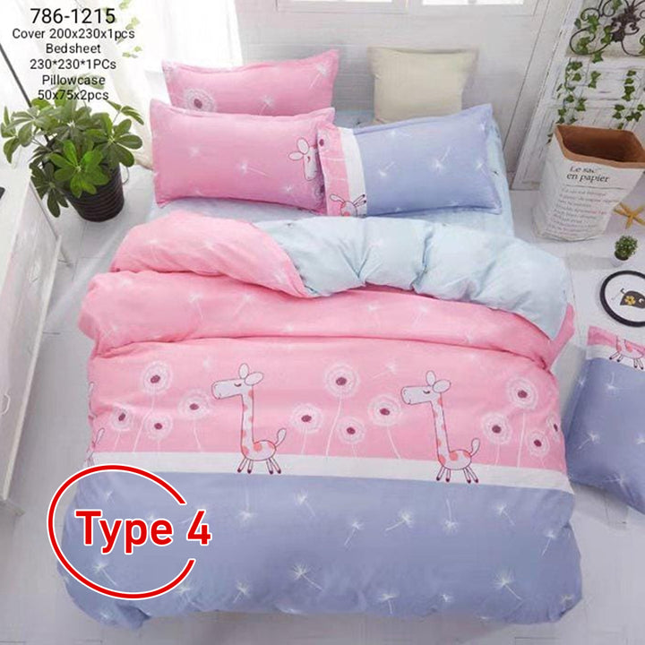 Bedding Set with 4 * 1 Comforter Modern and Elegant Design