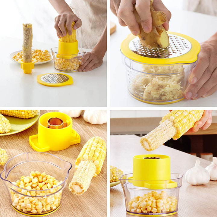 2 In 1 Multi Function Corn Stripper, Peeler, Slicer And Corn Spiralizer