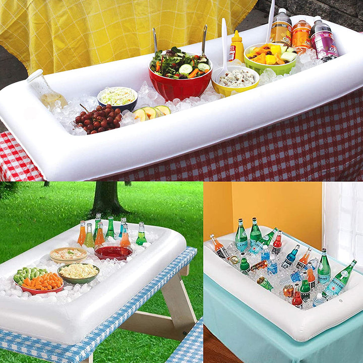 Swimming Pool Float drinks Table Drinking Cooler Table Bar Tray Beach Inflatable Air Mattress