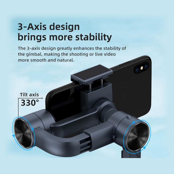 F10 3-Axis Handheld Gimbal Smartphone Stabilizer Cellphone Selfie Stick