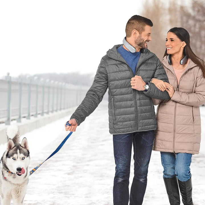 Wearable Wireless Neck Heater 4 Heat Levels Rechargeable Lightweight and Comfortable