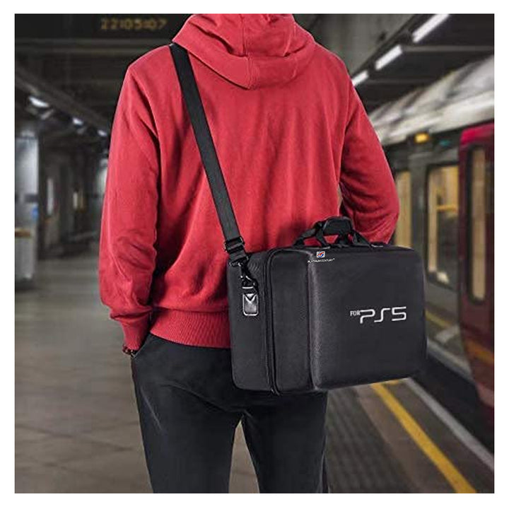 PS5 Storage Bag Luxurious Adjustable Shockproof Waterproof Bag