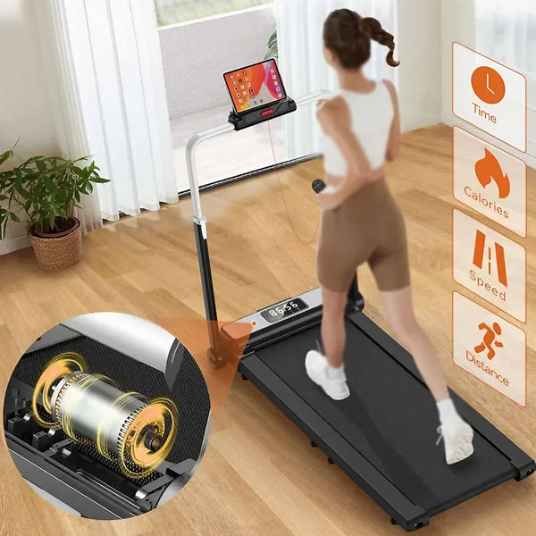 مشاية رياضية قابلة للطي من باورولوجي مع شاشة عرض ديجيتال وسرعة حتى 10كم/س