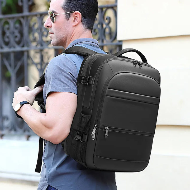 POSO PS-660 Large Expandable Waterproof Anti-Theft Backpack Bag With USB Charging Port