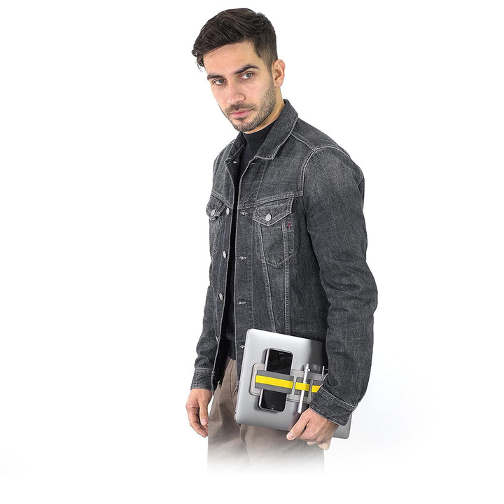 Versatile Adhesive Portable Tech Organizer for Laptops, Cables, Backpacks