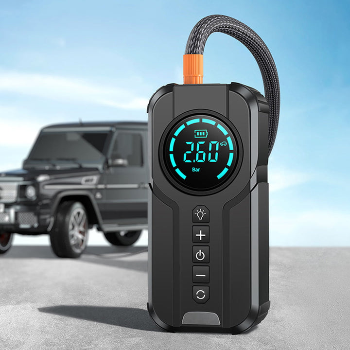 4 In 1 Car Jump Starter Air Pump Power Bank Lighting Portable Air Compressor Cars Battery Starters