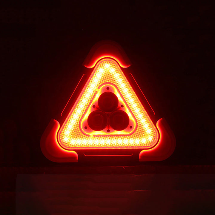 EMERGENCY WARNING TRIANGLE LIGHT - SOLAR & USB CHARGING