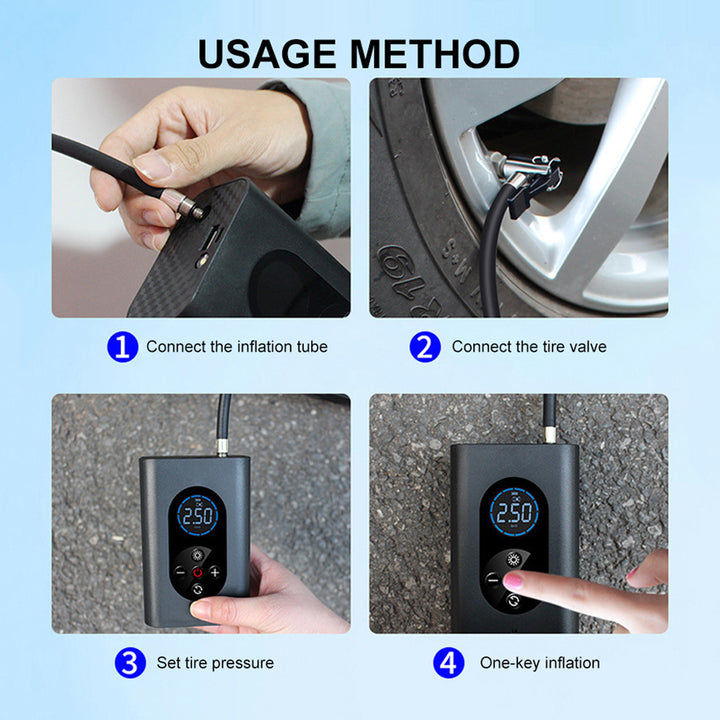 Car Inflator Wireless Air Pump Inflatable Electric Pump Smart Wireless Air Pump