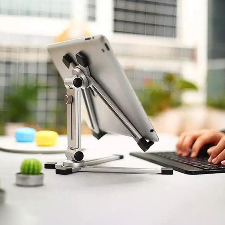 Portable Fold-up Aluminium Universal Tablet Multi-Angle Adjustable Stand Holder   