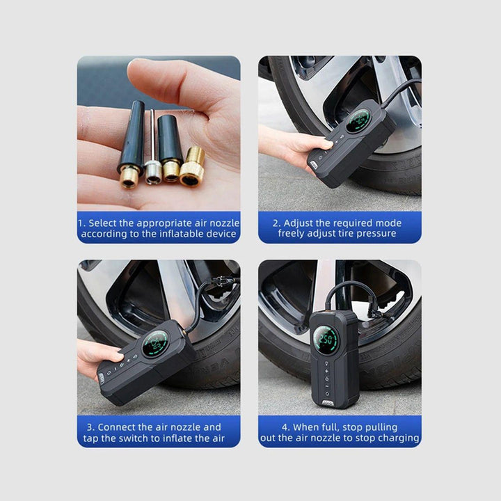 Fast Filling Mini Portable Tire Inflator Portable mini Air Pump