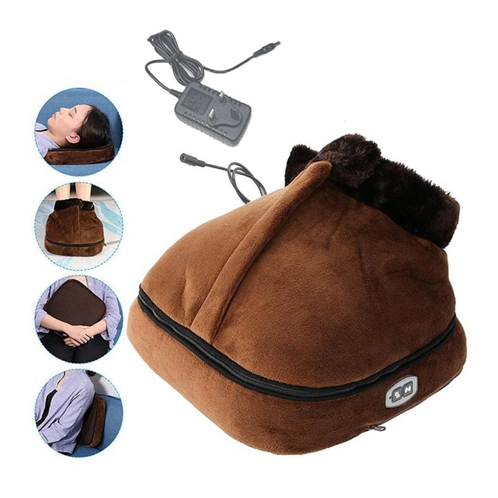 2 in 1 Electric Warm Foot and Body Massager For the Feet and Body to Relax and Relieve Foot Pain and Stress